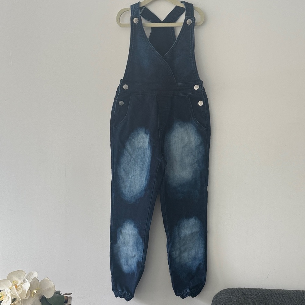 Dark Blue Denim Overalls